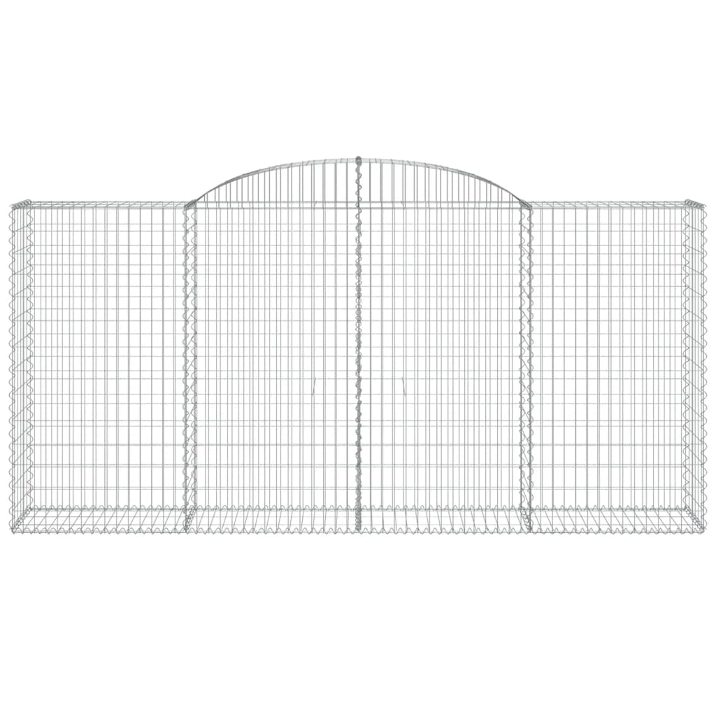Cestos gabião arqueados 6pcs 300x50x140/160cm ferro galvanizado
