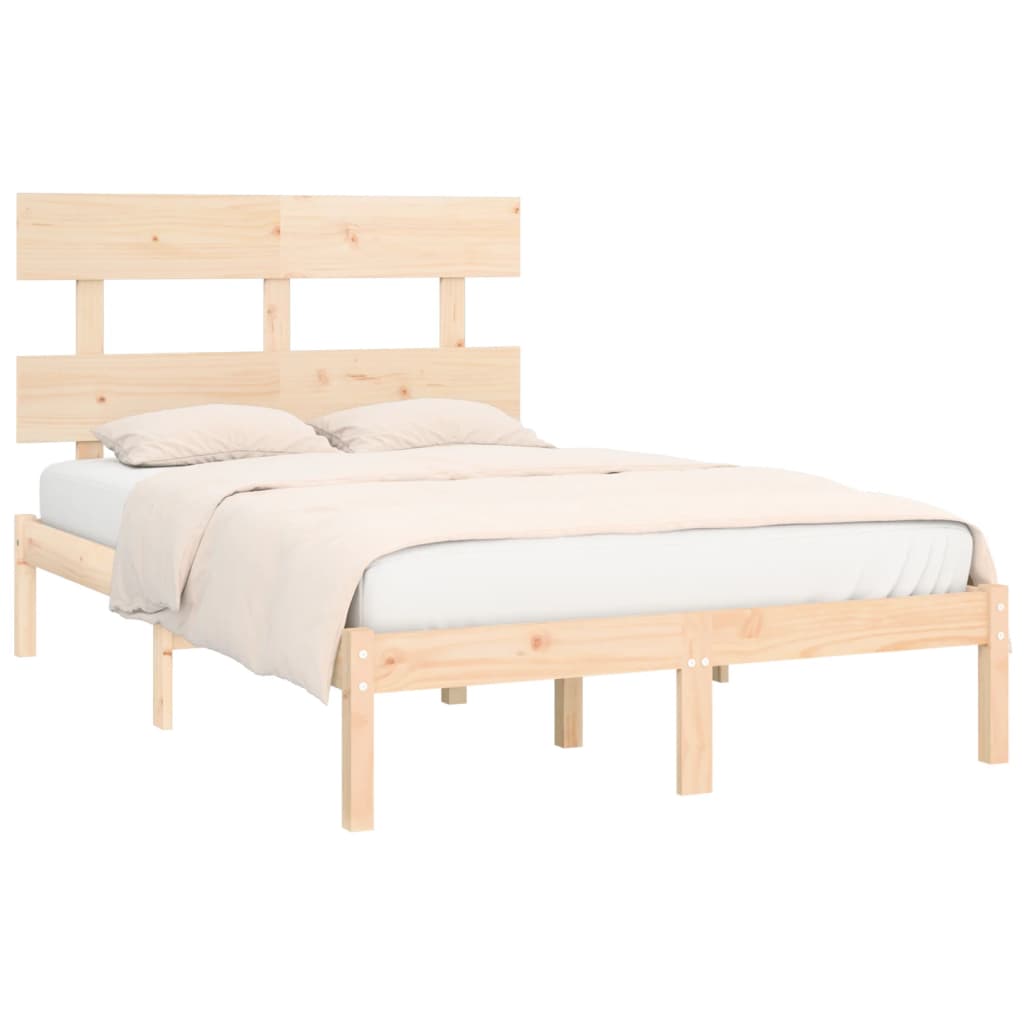 Estrutura de cama 160x200 cm madeira maciça