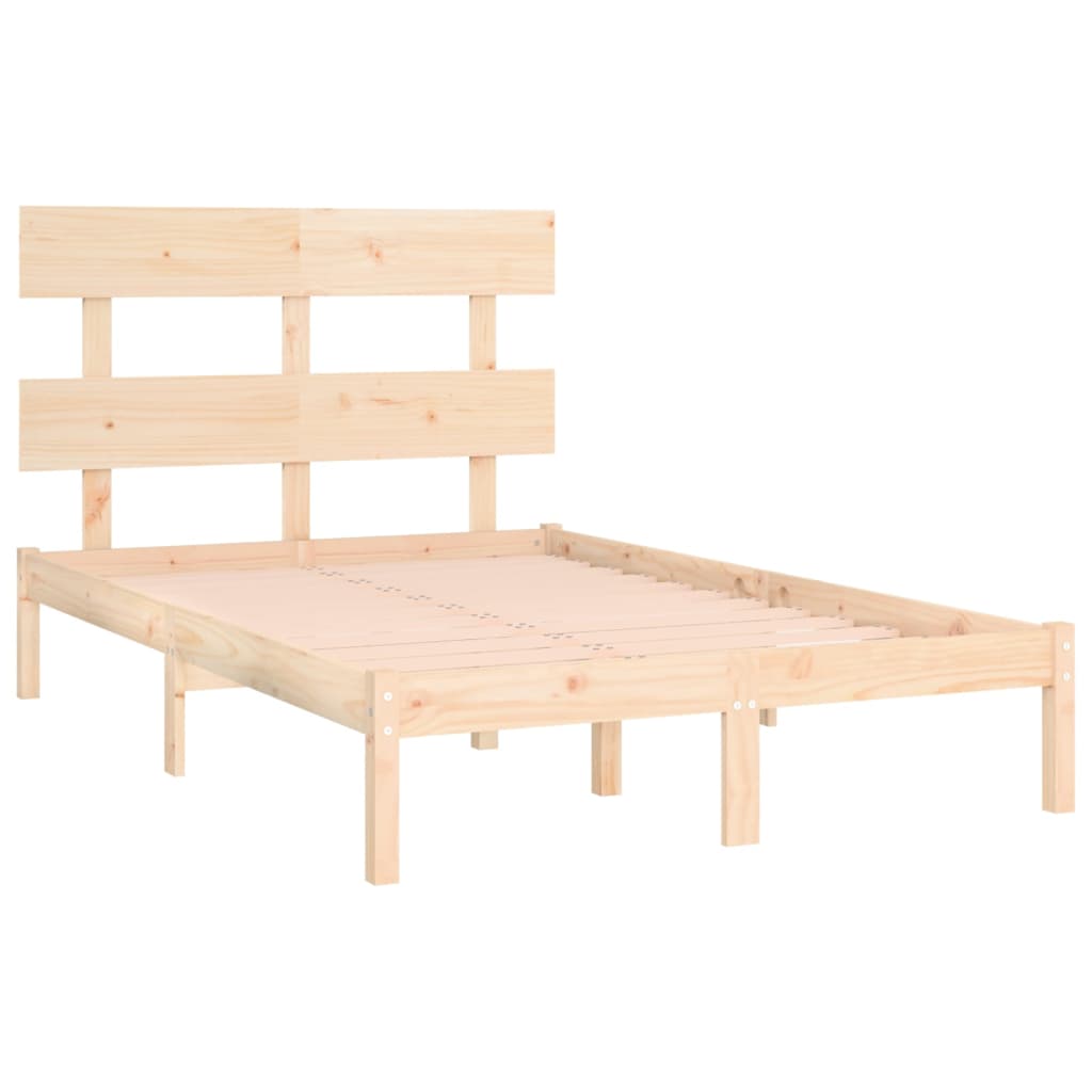 Estrutura de cama 160x200 cm madeira maciça