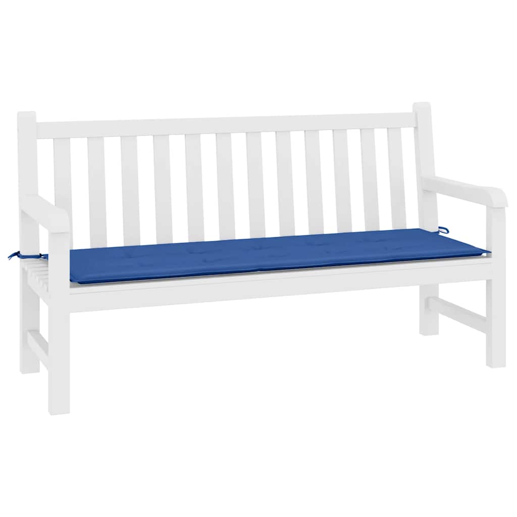 Almofadão p/ banco de jardim 200x50x3cm tecido oxford azul real