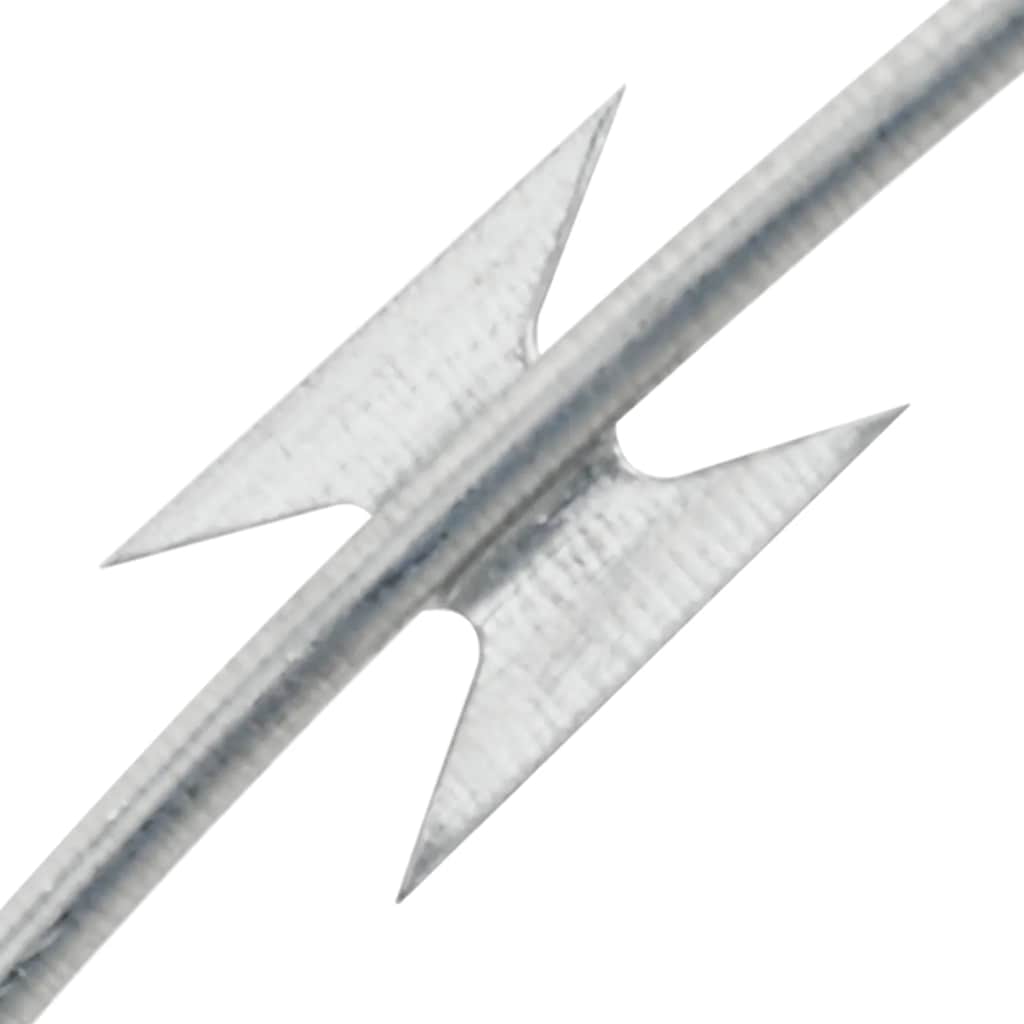 Rolo de arame farpado bto-22 concertina aço galvanizado 100 m