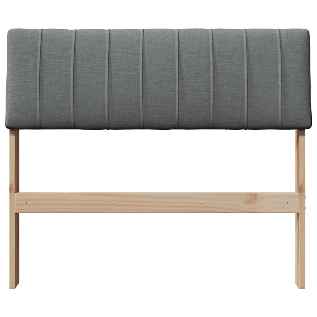 Cabeceira estofada cinza escuro 90 cm