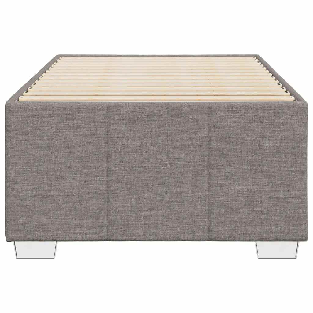 Estrutura cama sem colchão 100x200 cm tecido cinza-acastanhado