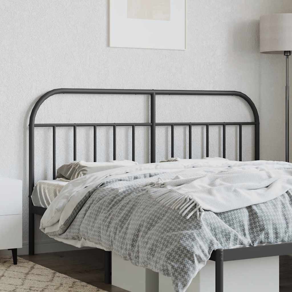 Cabeceira de substituição 160 cm metal preto