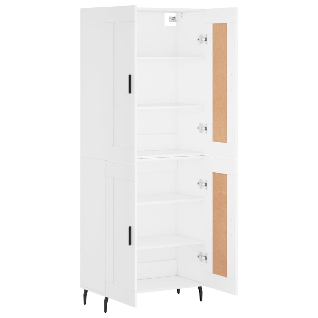 Armário alto 69,5x34x180 cm derivados de madeira branco