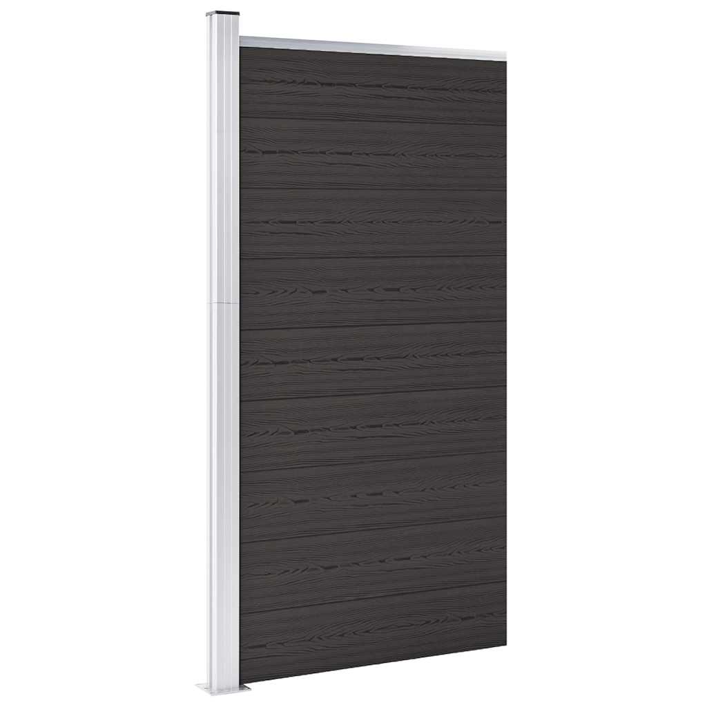 Painel de cerca 95x186 cm wpc preto
