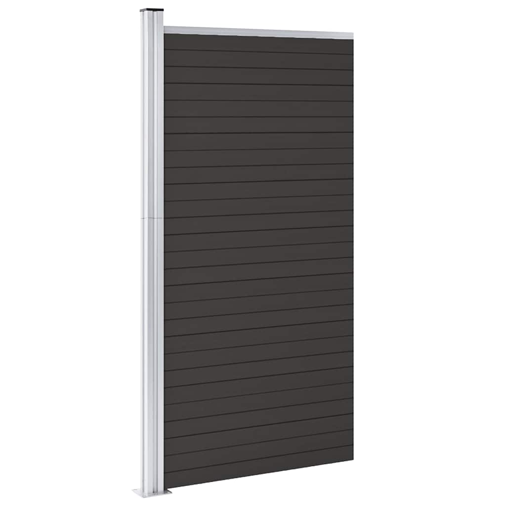 Painel de cerca 95x186 cm wpc preto