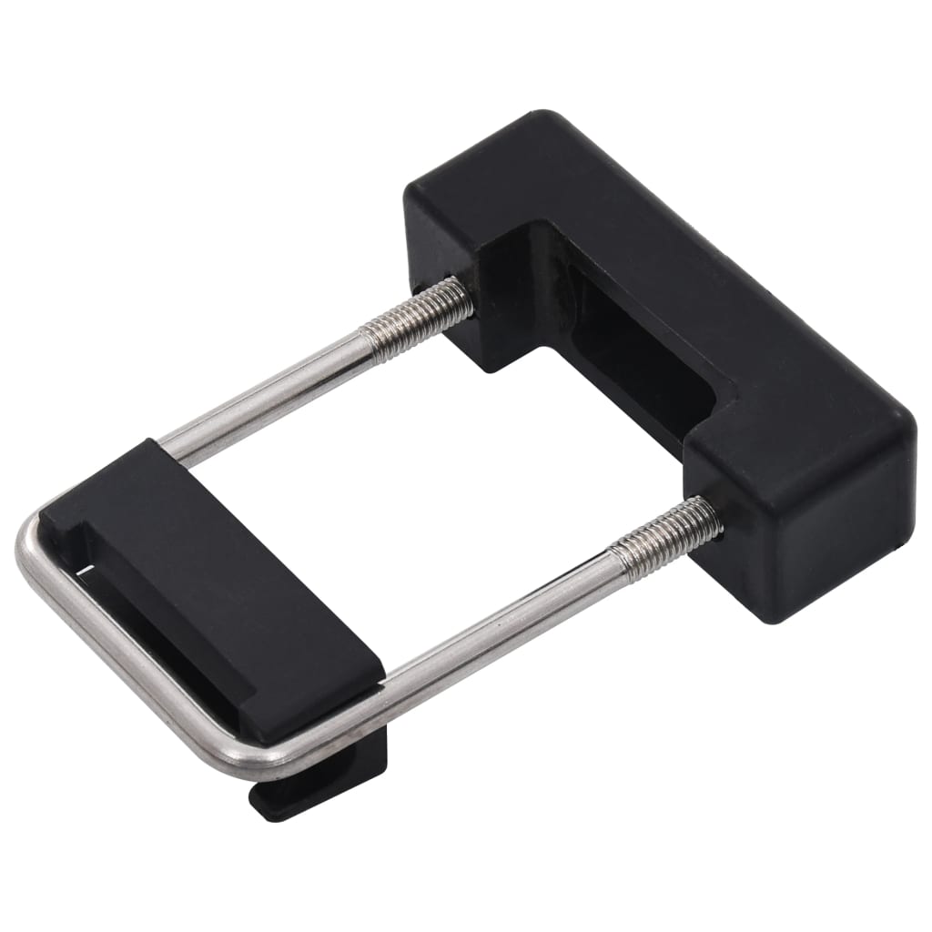 Conetor em u c/ plástico p/ postes cercas 60x40 mm 25 conjuntos