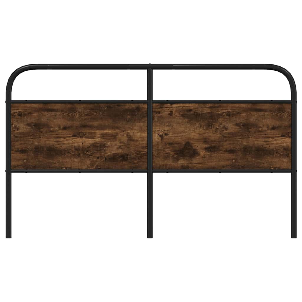 Cabeceira de substituição 150 cm derivados madeira/aço carvalho fumado