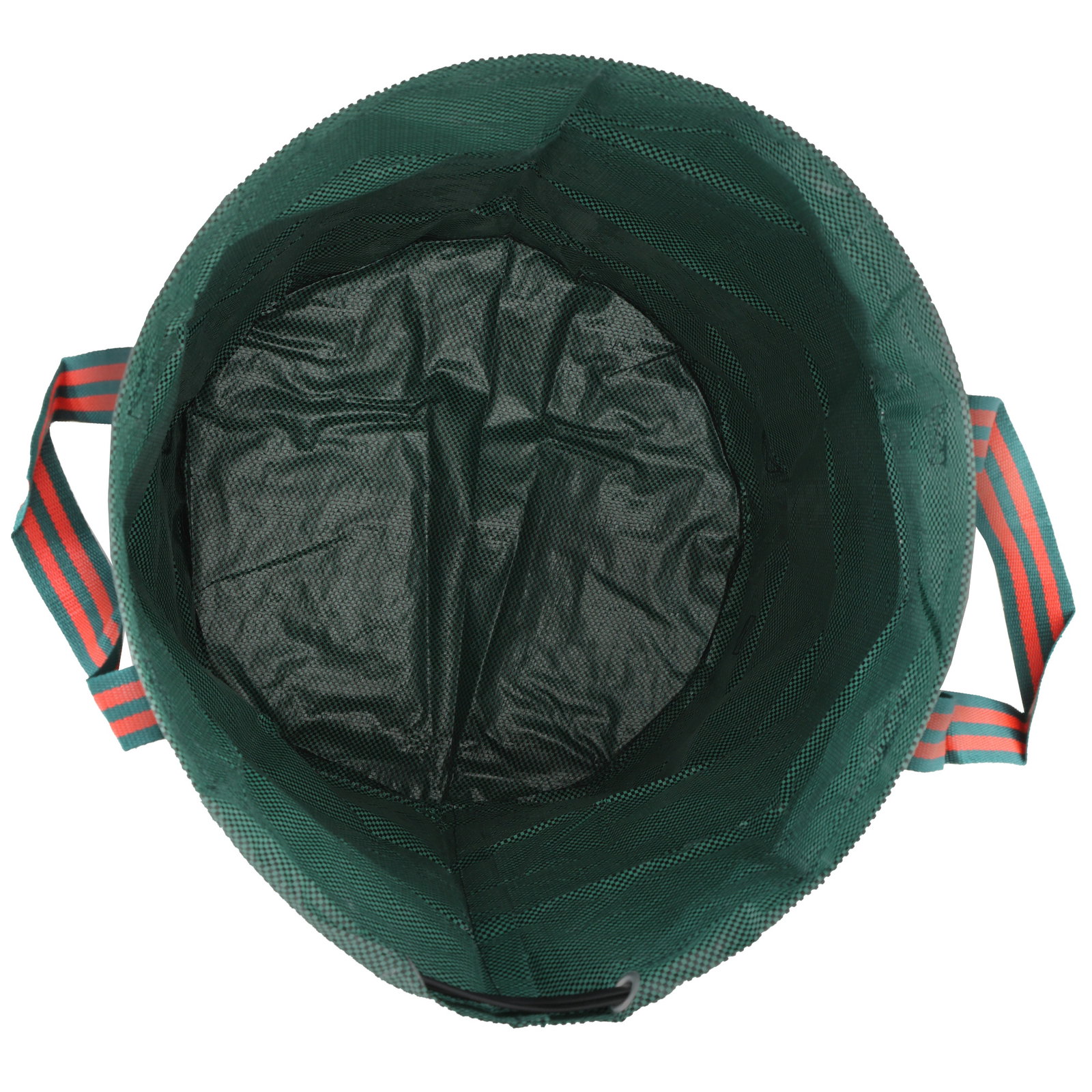 Conjunto de 3 sacos de resíduos de jardim 272l resistentes com pegas reforçadas e aros flexíveis dobráveis e reutilizáveis ø67x76 cm verde