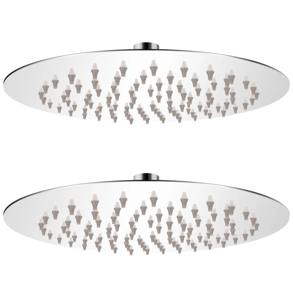 Cabeça de chuveiro 2 pcs aço inoxidável ø 20 cm