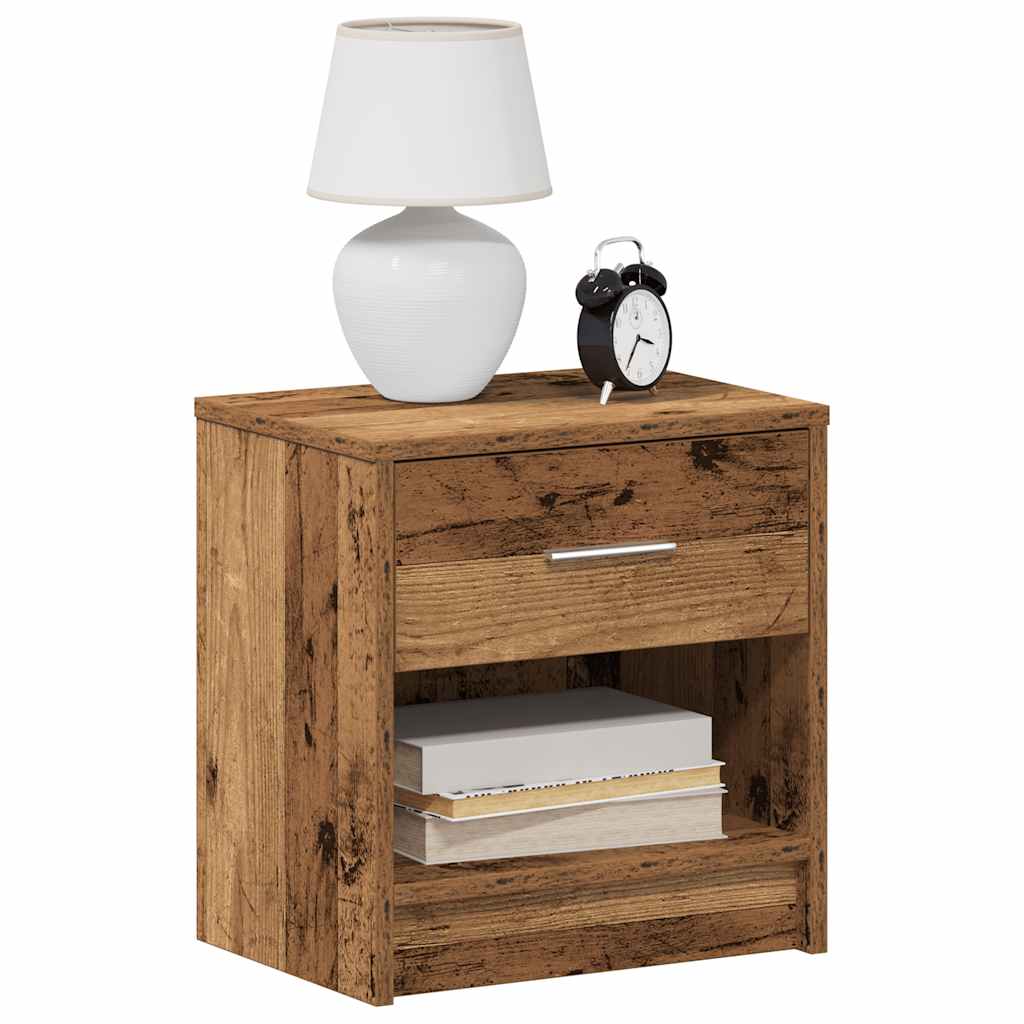 Mesa de cabeceira com gaveta 39x28x41 cm madeira velha