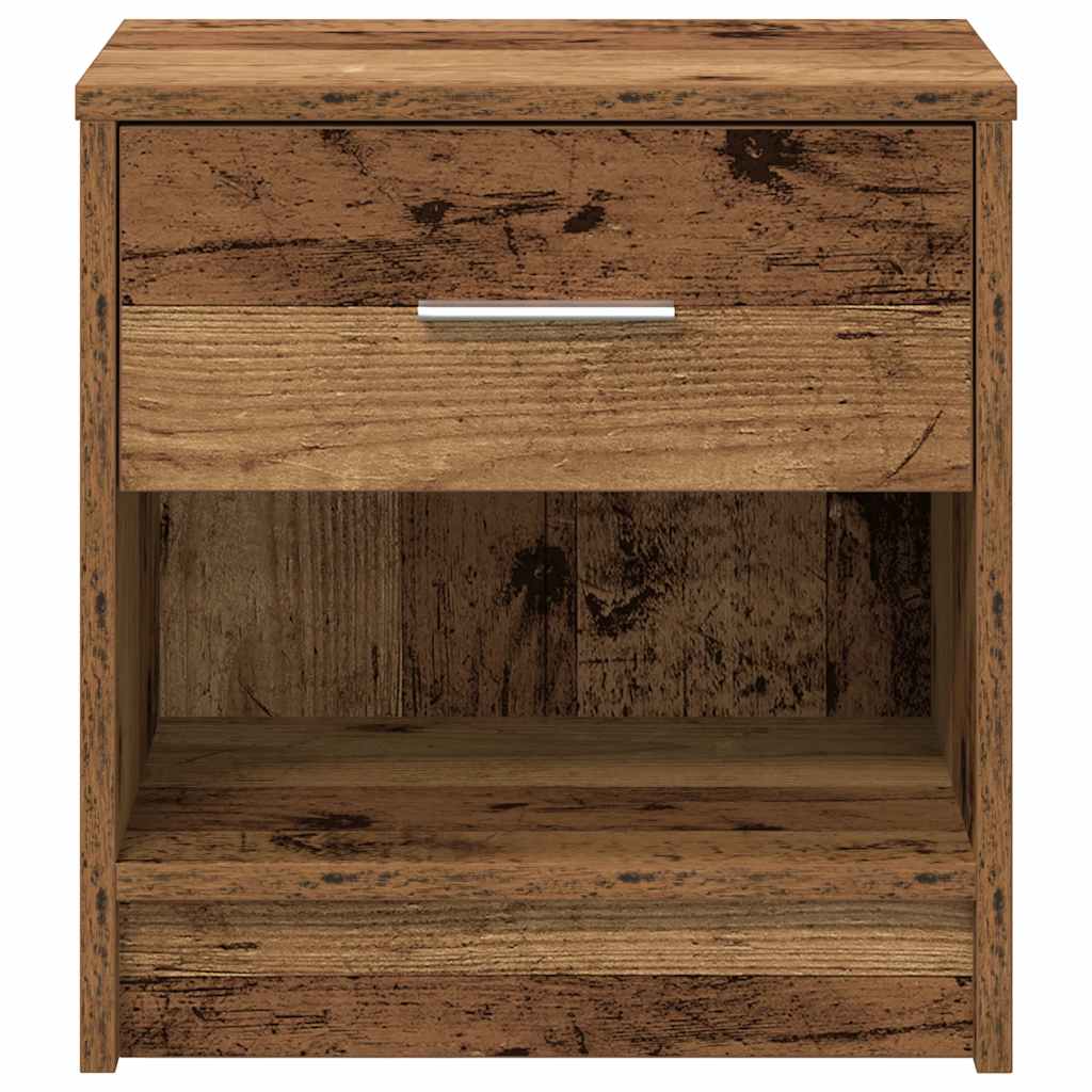 Mesa de cabeceira com gaveta 39x28x41 cm madeira velha
