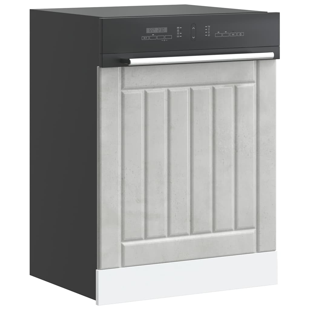 Painel máquina lavar louça lucca deriv. madeira cinza cimento