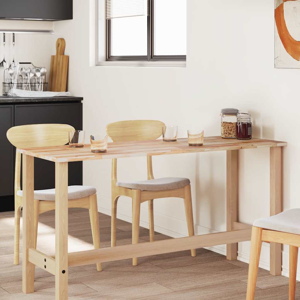 Tampo de mesa retangular 140x50x2 cm madeira de acácia maciça