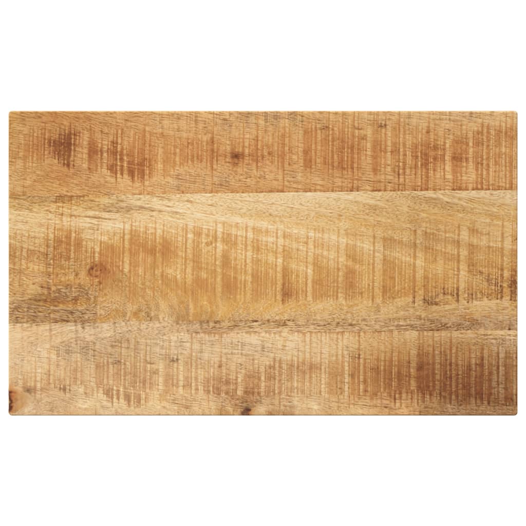 Tampo de mesa retangular 40x20x2,5 cm mangueira áspera maciça