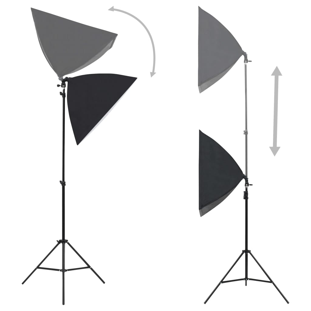 Kit estúdio fotográfico com softbox iluminação e refletor