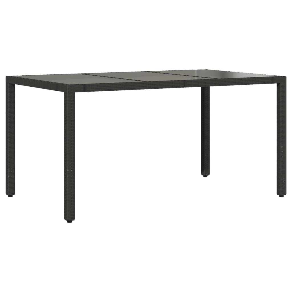 7 Pcs conjunto de jantar p/ jardim c/ almofadões vime PE preto