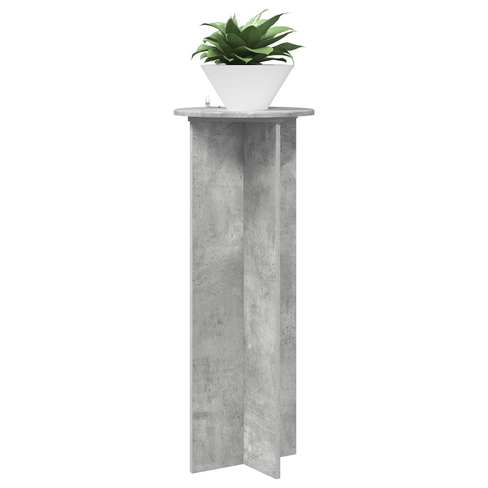 Suporte para plantas 2 unid. cinzento cimento ø40 x 100 cm