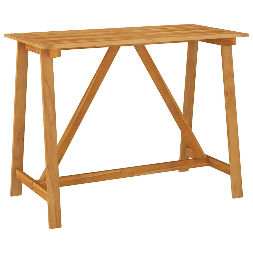 5 Pcs conjunto de bar para jardim castanho