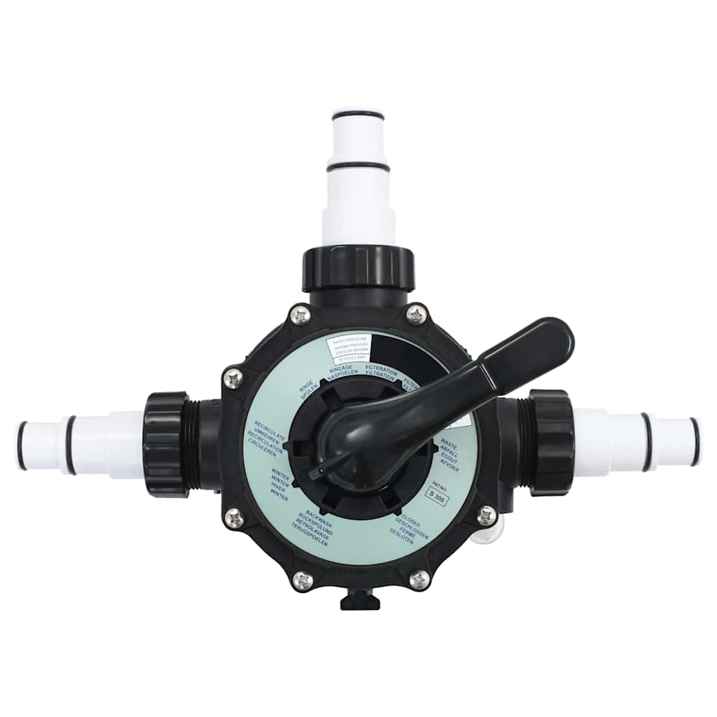 Válvula multiportas para filtro de areia ABS 38 mm 6-vias