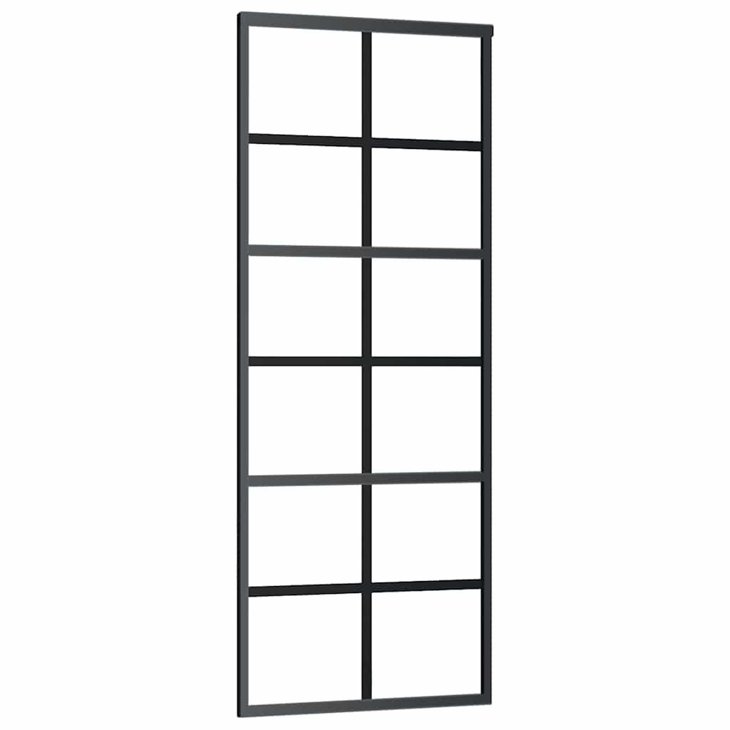 Porta deslizante c/ conj. ferragens 76x205cm vidro esg/alumínio