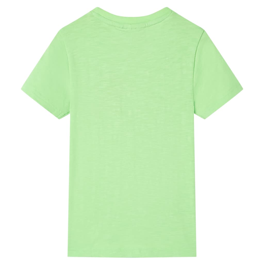 T-shirt de criança verde néon 116