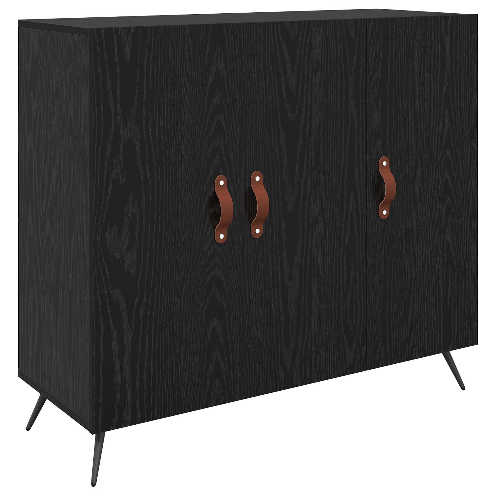 Buffet carvalho preto 89,5 x 34 x 80 cm derivados de madeira