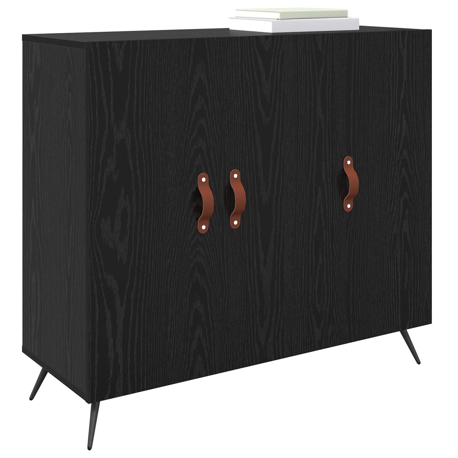 Buffet carvalho preto 89,5 x 34 x 80 cm derivados de madeira