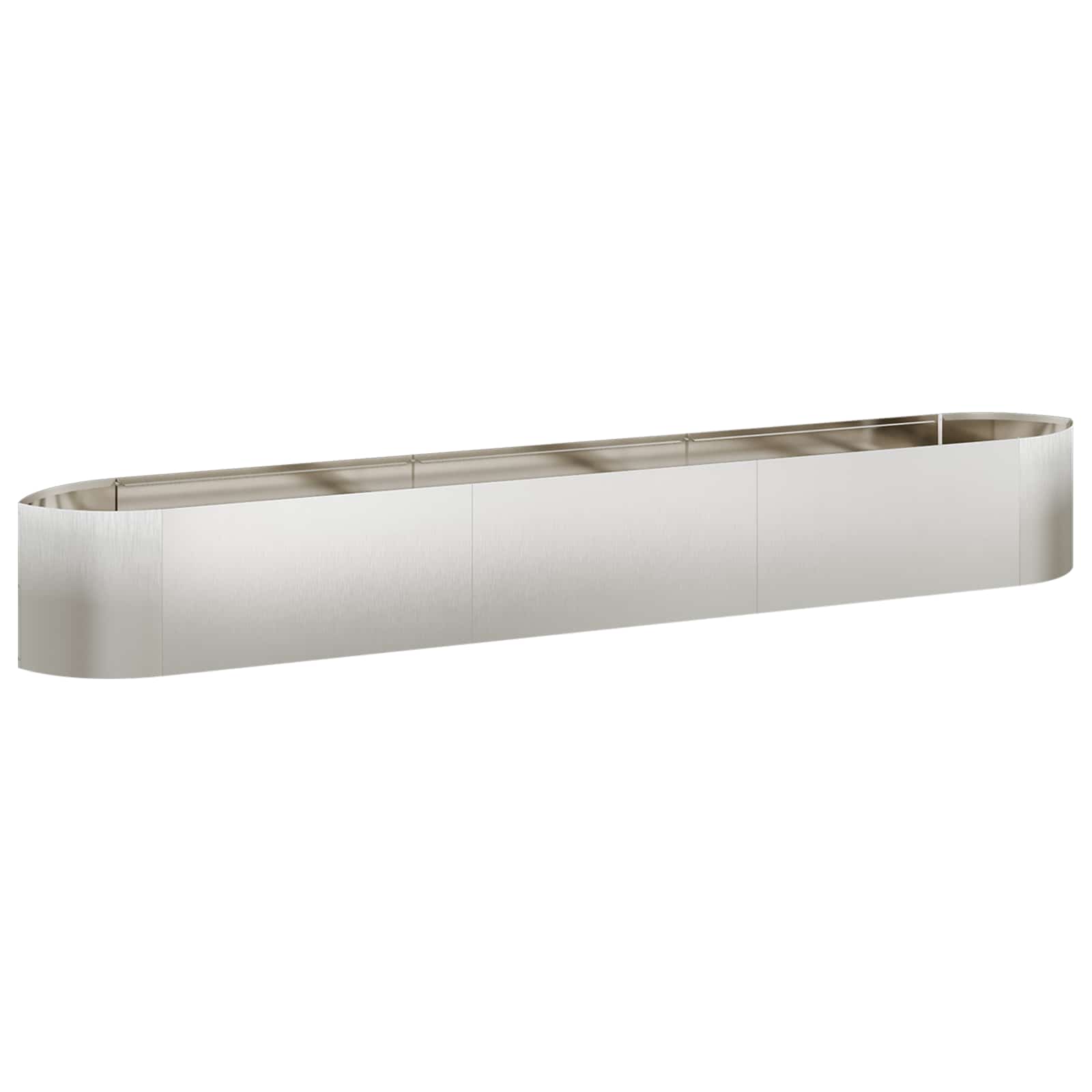 Cama de jardim elevada aço inoxidável 300 x 40 x 40 cm aço