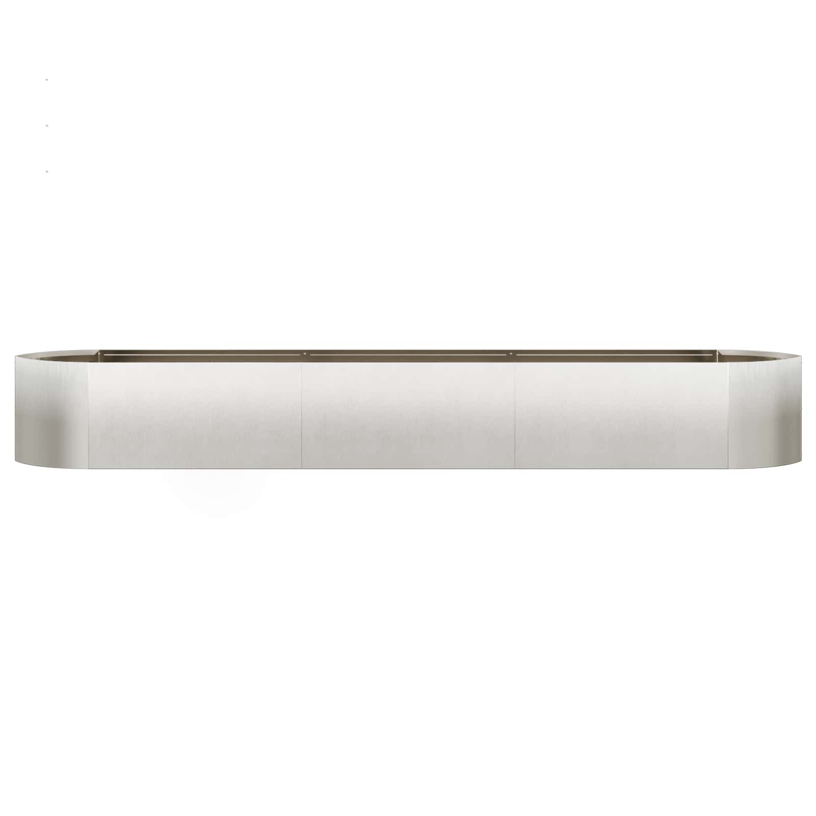 Cama de jardim elevada aço inoxidável 300 x 40 x 40 cm aço