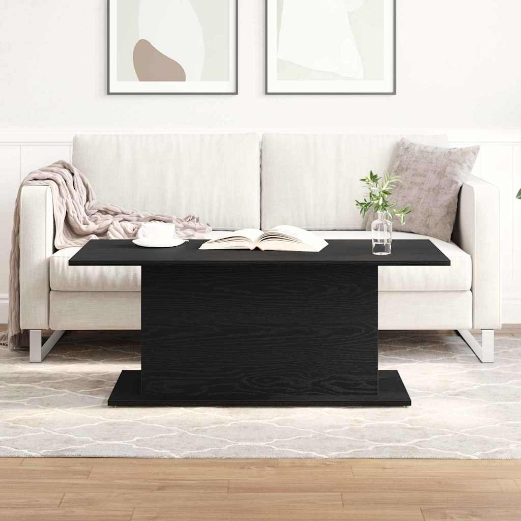Mesa de centro carvalho preto 102 x 55,5 x 40 cm