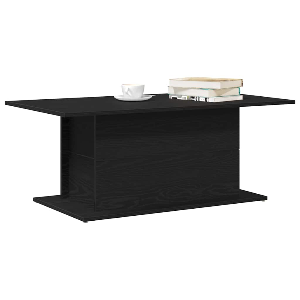 Mesa de centro carvalho preto 102 x 55,5 x 40 cm