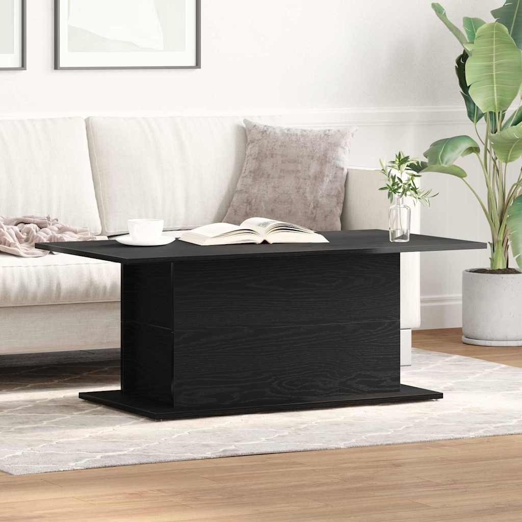 Mesa de centro carvalho preto 102 x 55,5 x 40 cm