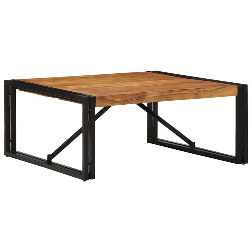 Mesa de centro 80x80x35 cm madeira de acácia maciça