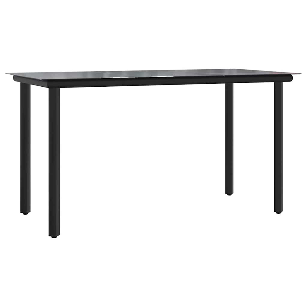 9 Pcs conjunto de jantar p/ jardim c/ almofadões vime PE preto
