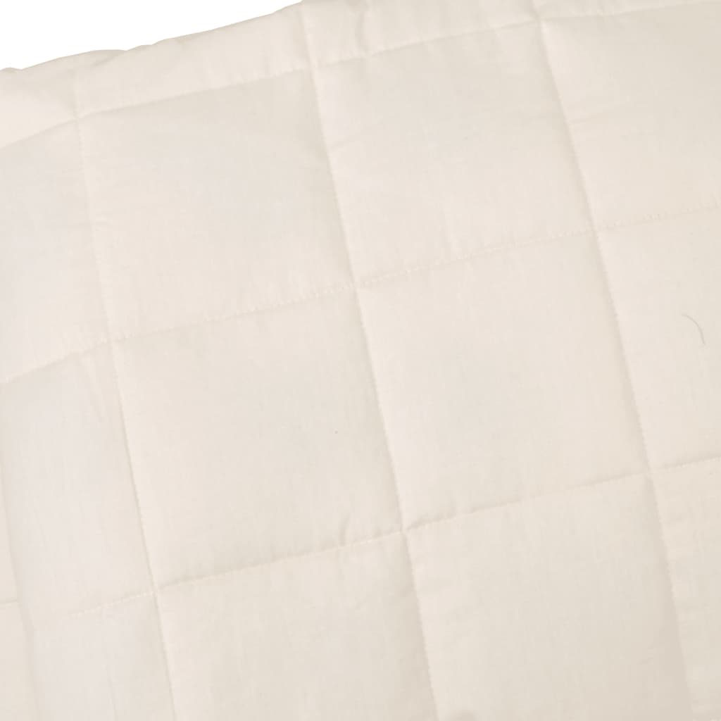 Manta pesada 13 kg 200x220 cm tecido creme-claro