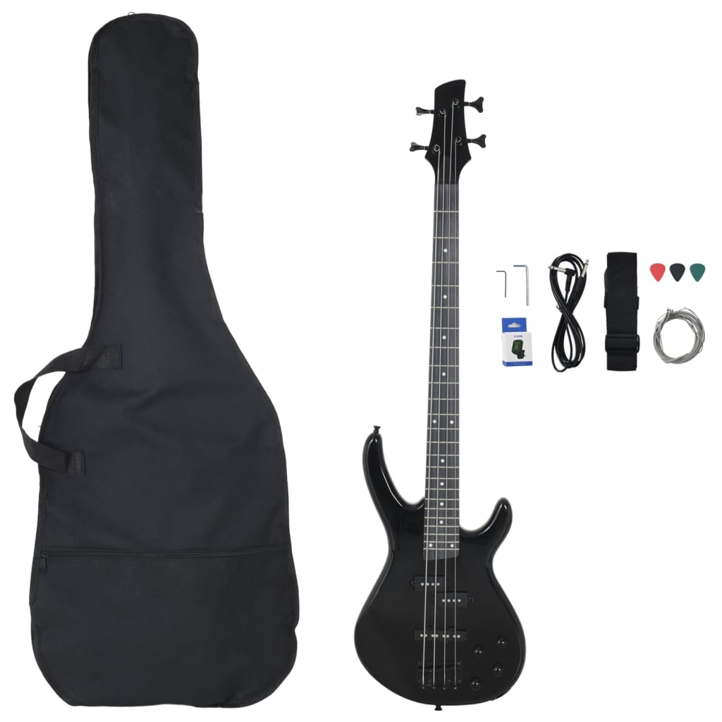 Baixo elétrico para iniciantes com saco 4/4 46" preto