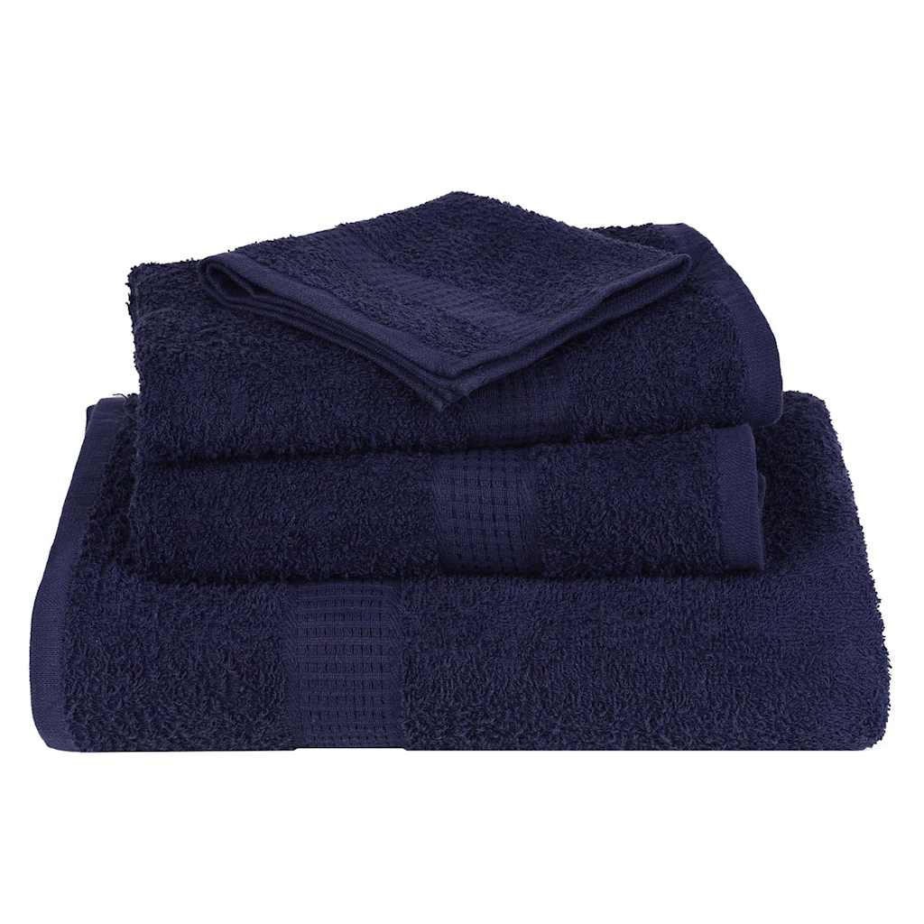Toalhas de rosto frogn 4 peças azul-marinho 30x30 cm 360 g/m²