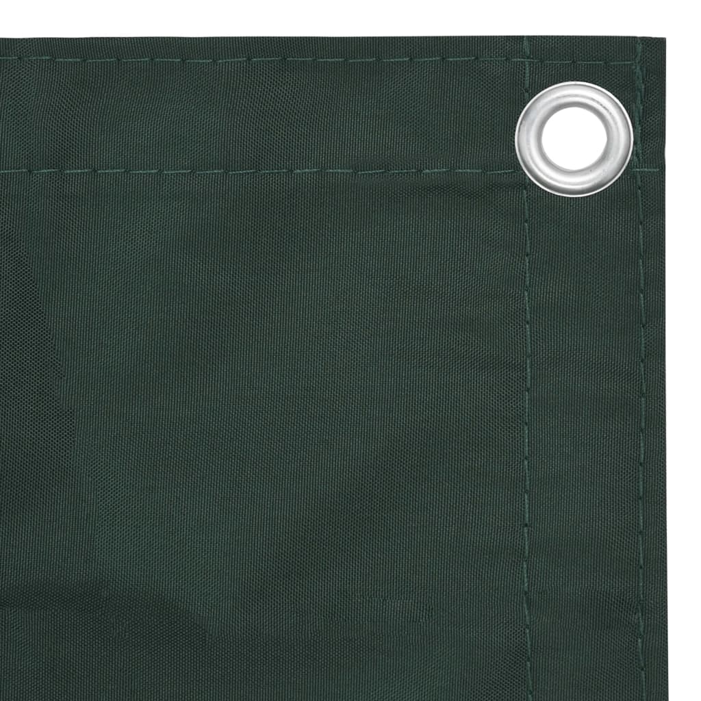 Tela de varanda 75x300 cm tecido oxford verde-escuro