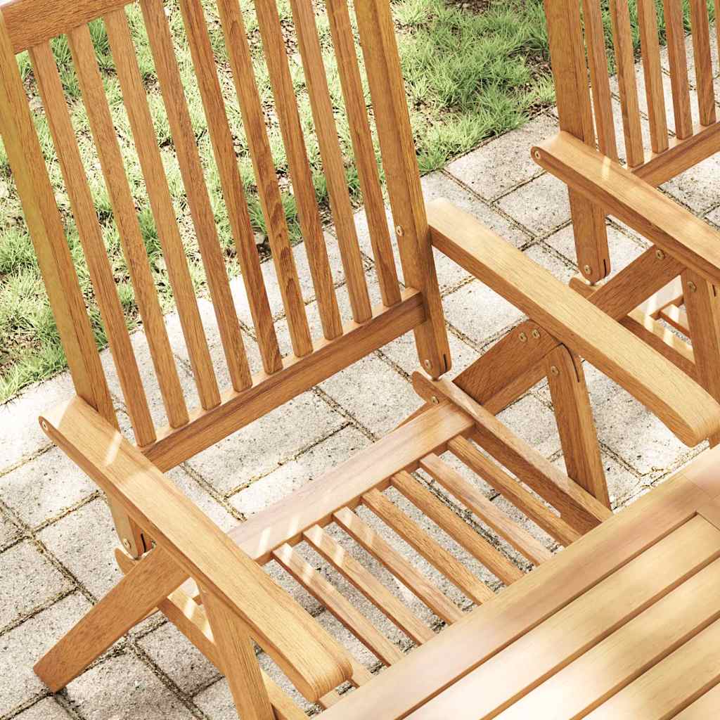Cadeiras de jardim dobráveis 4 pcs madeira de acácia maciça