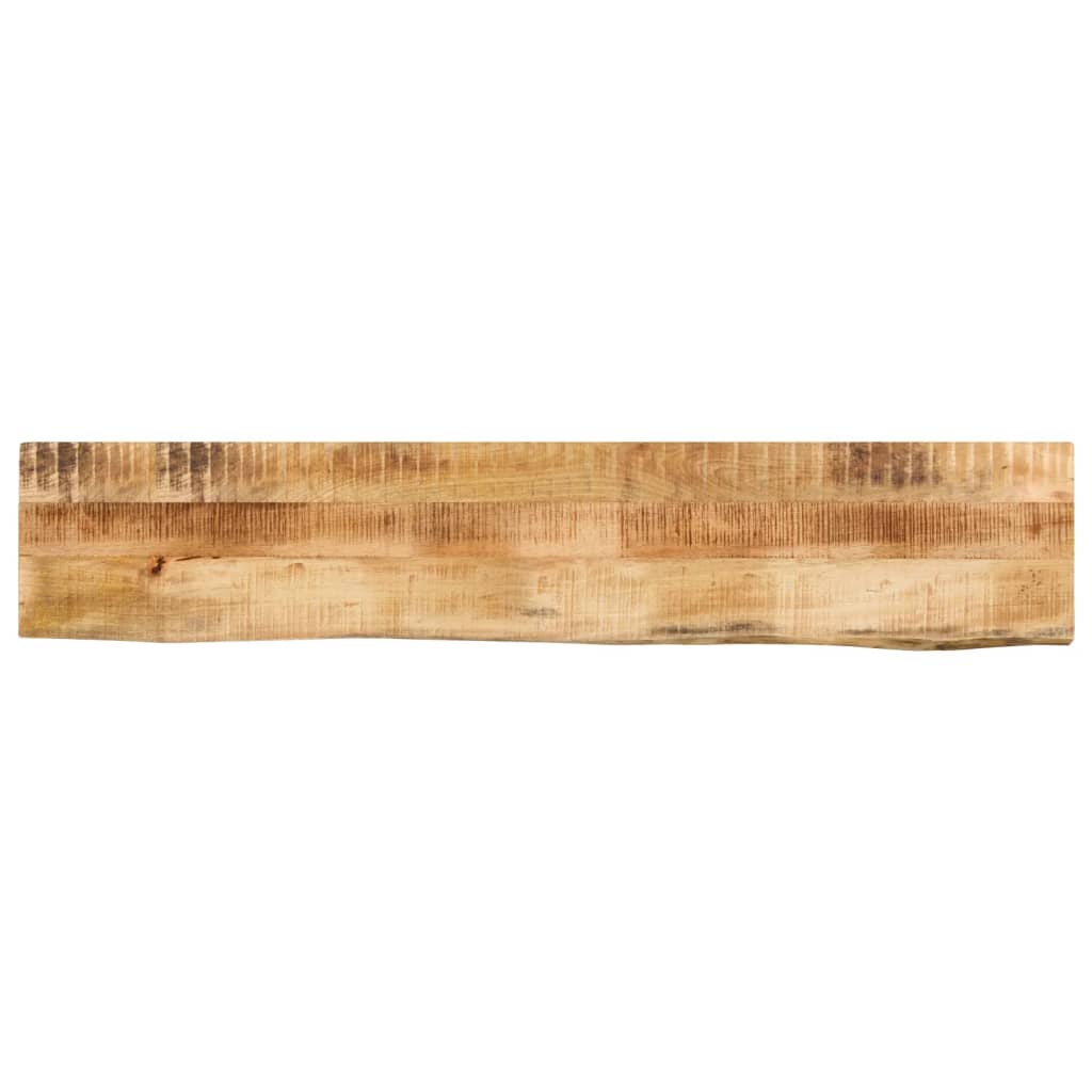 Tampo de mesa borda viva 140x20x3,8 cm mangueira áspera maciça
