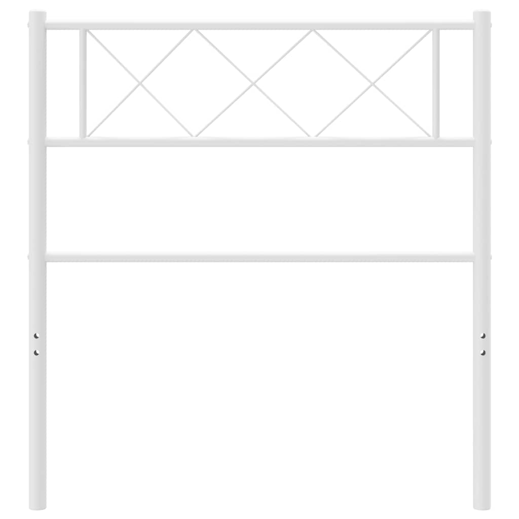 Cabeceira de substituição 100 cm metal branco