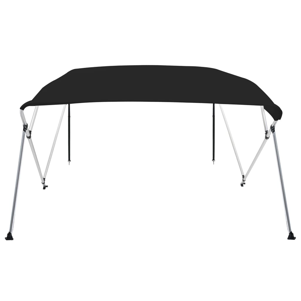 Toldo de 4 arcos bimini 243x196x137 cm preto