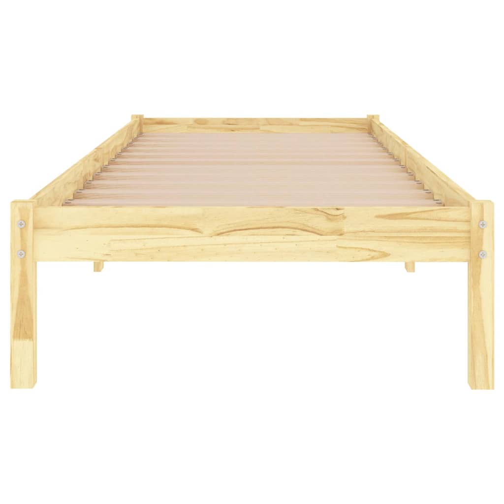 Estrutura de cama solteiro 90x190 cm madeira maciça