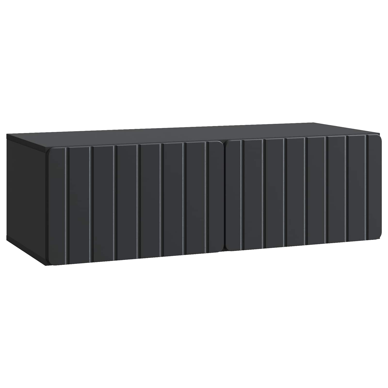 Gabinete de TV de parede 98 x 41 x 30 cm preto