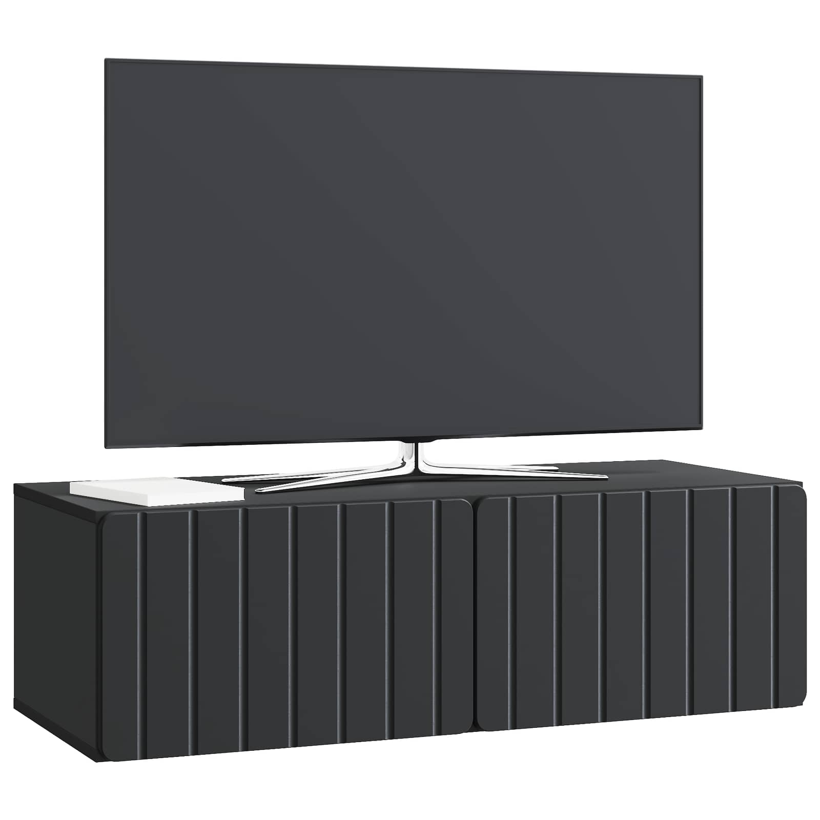 Gabinete de TV de parede 98 x 41 x 30 cm preto