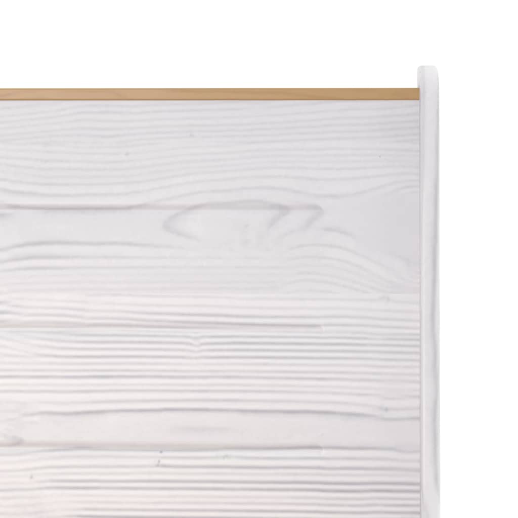 Banco de canto reine 151 cm pinho maciço castanho mel e branco