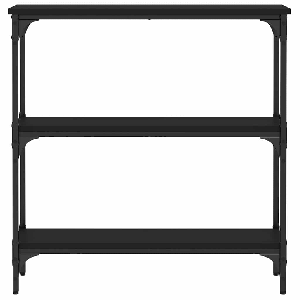 Mesa consola 75x22,5x75 cm derivados de madeira preto