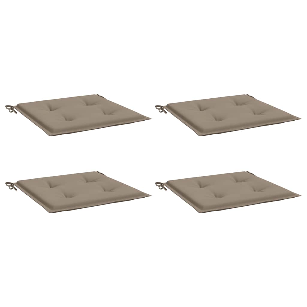 Almofadões p/ cadeiras de jardim 4 pcs oxford cinza-acastanhado